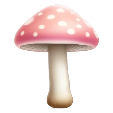 Light pink mushroom sticker
