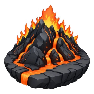 planet, surface covered in lava and rocks  sticker