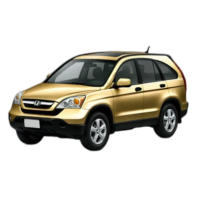 gold honda 2006 crv sticker