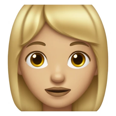 Girl with bangs and dirty blond hair  sticker