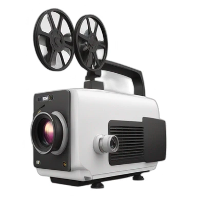 SMARTWALL Movie Projector small White sticker