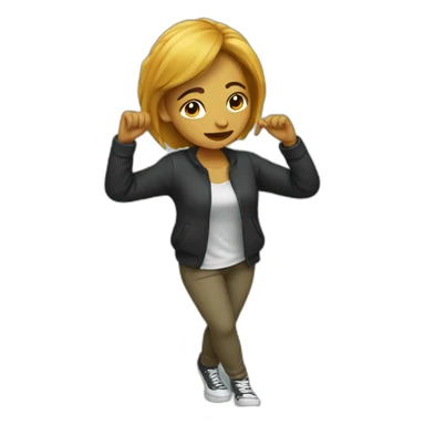 Femme qui dab sticker