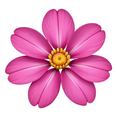Pink realistic flower sort type close up  sticker