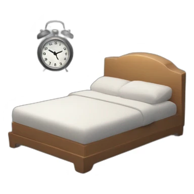 A 3D model an alarm watch showing 9 p.m. of night  sticker