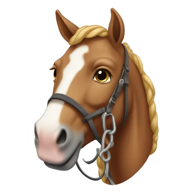 Un cavallo con una gamba in su sticker