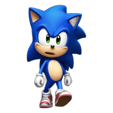 pregnant sonic the hedgehog sticker