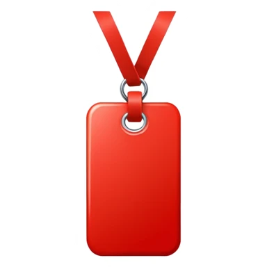 Tag vermelha sticker