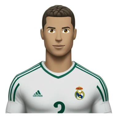Ronaldo qui tir un ballon sticker