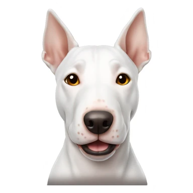 Bull terrier brown and white with amber eyes sticker
