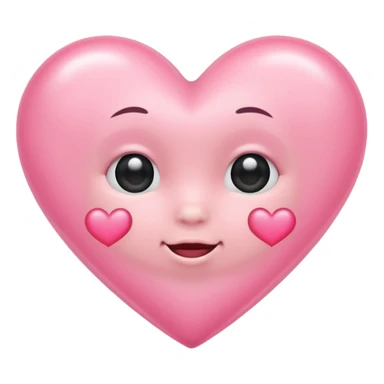 Baby pink heart  sticker