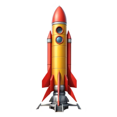 rocket on a cosmodrome sticker