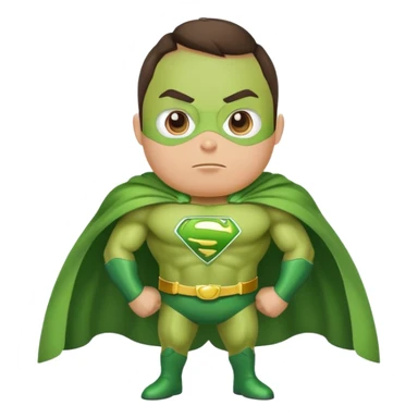 Avocado superhero sticker