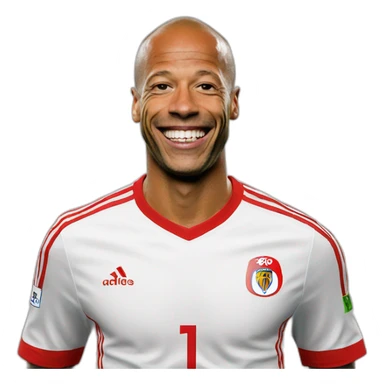 Thierry Henri smilling meme sticker