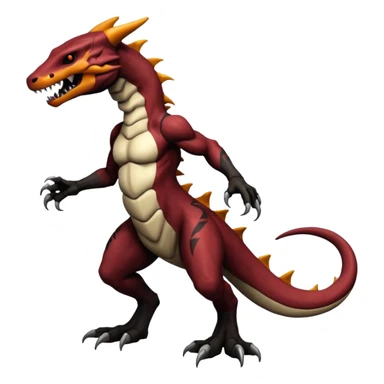  Venom-Marowak-Salandit-hybrid-fantasy-creature (full body) with markings sticker