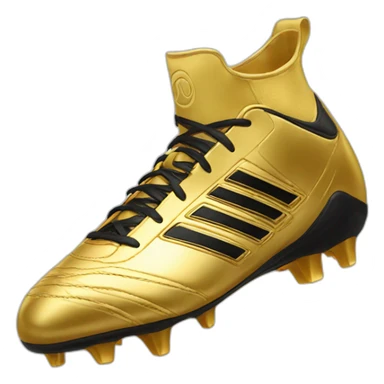 golden football boot sticker