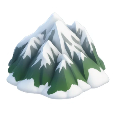Snow capped mountains sticker