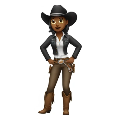 Cowgirl dancing  sticker