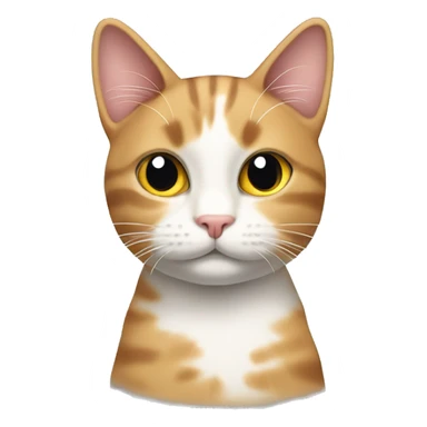 3 coloured cat￼ sticker