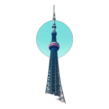 Tokyo Sky Tree original color without the moon sticker
