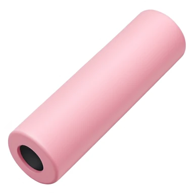 Pastel pink foam roller, minimal backdrop sticker