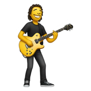 Guitarist sticker