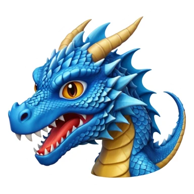 dragon bleu sticker