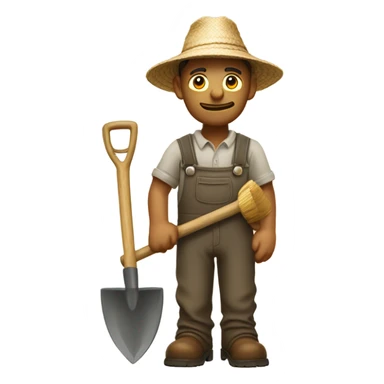 Farmer Hoe sticker