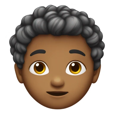 Baby having adult hair sticker