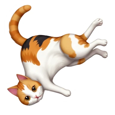 Backflip cat sticker