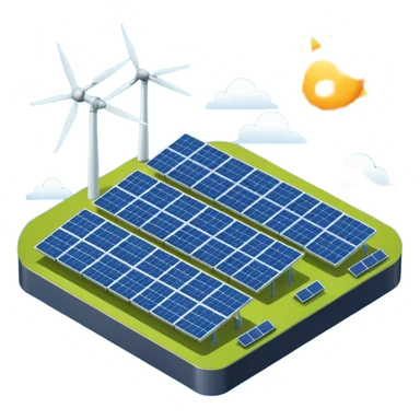 solar power generation plant on a nextracker system sticker