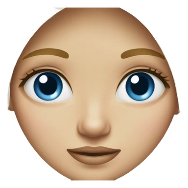 blonde blue eyed girl sticker
