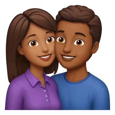 👩🏽emoji 🧑🏽 bunu öpüyor sticker