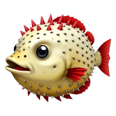 Arizona Cardinals PufferFish with Spikes sticker