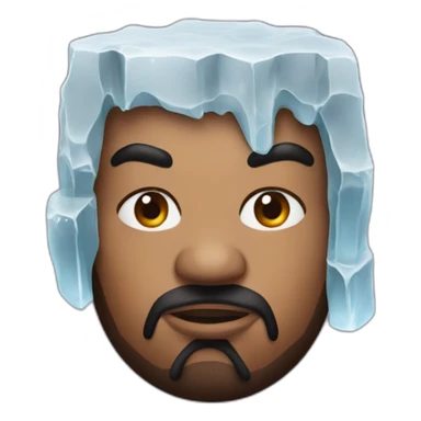 Ice cube one eyebrow up sticker