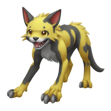 M kawaii cool edgy Digimon-Fakemon-animal full body sticker