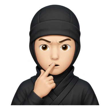 foto do Ninja ele mandando calar a boca sticker