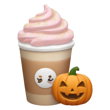 Light pink pumpkin latte in Sprinkling sticker