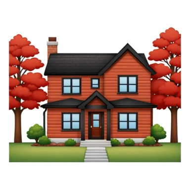 great cozy shared house. outside look, house sticker