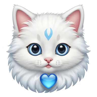 Create a cute sweet kitten sticker