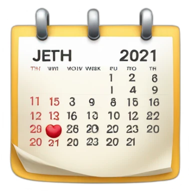 calendar showing 30th january  sticker