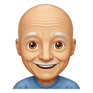 bald grandpa sticker