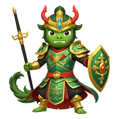 Pepe as Lu bu from 3 kingdoms in discord emoji format  sticker