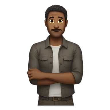 man i don't know helpless hands up sticker