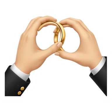 Two hands in a engagement..One hand of groom and one hand of bride. sticker