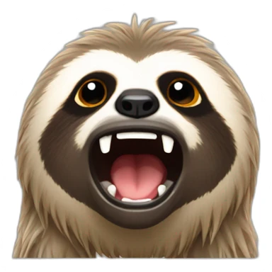Drought sloth is screaming sticker