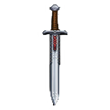Iron sword with runic engravings on blade sticker