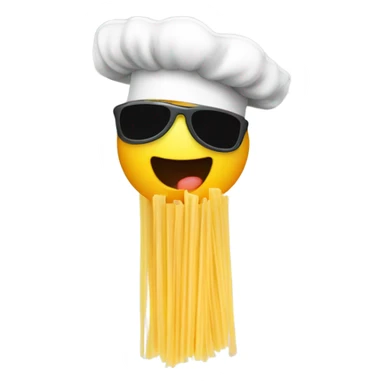 Balls cooking pasta sticker