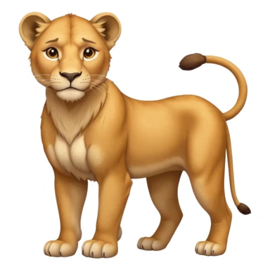 in lion family, only mother., full body sticker