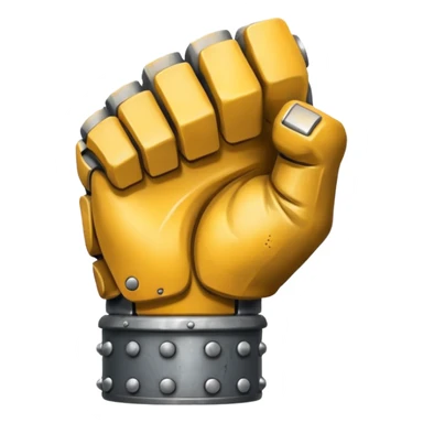 metal fist sticker