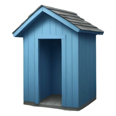 blue outhouse sticker